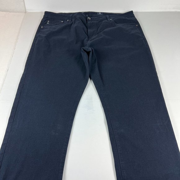 Adriano Goldschmied Pants 40 x 32* Everett Slim Straight Leg Dark Blue Chinos - Picture 1 of 16